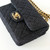CHANEL 21K Black Symphony Tweed Mini Flap Brushed Gold Hardware 