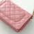 CHANEL Classic Wallet on Chain 22C Sakura Pink Quilted Caviar Light Gold Hardware 