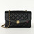 CHANEL Vintage Diana Flap Black Caviar with back pocket 24K Gold-plated Hardware 