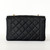 CHANEL Vintage Diana Flap Black Caviar with back pocket 24K Gold-plated Hardware 