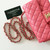 CHANEL Classic Mini Rectangular Flap 18S Iridescent Pink Quilted Caviar Light Gold Hardware 