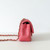 CHANEL Classic Mini Rectangular Flap 18S Iridescent Pink Quilted Caviar Light Gold Hardware 