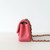 CHANEL Classic Mini Rectangular Flap 18S Iridescent Pink Quilted Caviar Light Gold Hardware 