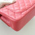 CHANEL Classic Mini Rectangular Flap 18S Iridescent Pink Quilted Caviar Light Gold Hardware 
