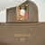 Clutch Top Handle with Chain Khaki Lizard Embossed Gold Hardware