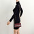 Barrel Clutch with chain 26A Burgundy Crocodile Embossed Calfskin Gold Hardware