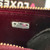 CHANEL Bowling Bag 26A Burgundy Crocodile Embossed Calfskin Gold Hardware 
