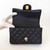 CHANEL Classic Mini Rectangular Top Handle 21S Black Quilted Caviar Brushed Gold Hardware 