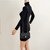 CHANEL Classic Mini Rectangular Top Handle 21S Black Quilted Caviar Brushed Gold Hardware 