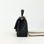 CHANEL Classic Mini Rectangular Top Handle 21S Black Quilted Caviar Brushed Gold Hardware 