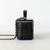 Vanity Case Top Handle with Chain 26A Black Crocodile Embossed Gold Hardware