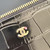 CHANEL Vanity Case Top Handle with Chain 26A Black Crocodile Embossed Gold Hardware 