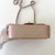 CHANEL Classic Mini Rectangular 17B Rose Gold Chevron Caviar Silver Hardware 