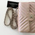 CHANEL Classic Mini Rectangular 17B Rose Gold Chevron Caviar Silver Hardware 