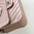 CHANEL Classic Mini Rectangular 17B Rose Gold Chevron Caviar Silver Hardware 