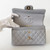 CHANEL Classic Small Flap 21A Gray Quilted Caviar Light Gold Hardware 