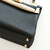 HERMES Kelly 25 Black Retourne  Togo Gold Hardware 