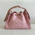 Small 25 25B Pink Quilted Caviar Brushed Gold Hardware