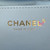 CHANEL Mini 25 26A Light Blue Quilted Caviar Brushed Gold Hardware 
