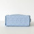 CHANEL Mini 25 26A Light Blue Quilted Caviar Brushed Gold Hardware 