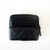 Chanel 19 Zipped Coin Purse Wallet 23K Black Quilted Lambskin