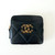 Chanel 19 Zipped Coin Purse Wallet 23K Black Quilted Lambskin