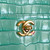 CHANEL Small Cerf Shopping Bag 26S Mint Green Croc Embossed Calfskin Gold Hardware 