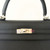 Kelly 25 Black Epsom Palladium G