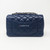 VAN CLEEF 
ARPELS Chanel 17B Mini Rectangular Navy Caviar with light gold hardware 