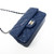 VAN CLEEF & ARPELS Chanel 17B Mini Rectangular Navy Caviar with light gold hardware 