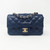 VAN CLEEF & ARPELS Chanel 17B Mini Rectangular Navy Caviar with light gold hardware 