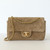 Souplissimo Mini Flap 26B Dark Beige Suede Gold Hardware