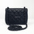 VAN CLEEF & ARPELS 17S So Black Mini Square Crumpled Calfskin with black hardware 