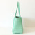 CHANEL Small Cerf Shopping Bag 26S Mint Green Croc Embossed Calfskin Gold Hardware 