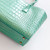 CHANEL Small Cerf Shopping Bag 26S Mint Green Croc Embossed Calfskin Gold Hardware 