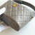 CHANEL Hobo Clutch with Chain 26P Gray Quilted Caviar Gold Hardware 