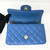 Chanel 19S Classic Blue Mini Rectangular Lambskin with brushed gold hardware