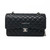 VAN CLEEF 
ARPELS RESERVED: Chanel Classic Medium Double Flap Black Quilted Caviar with silver hardware 