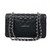 VAN CLEEF 
ARPELS RESERVED: Chanel Classic Medium Double Flap Black Quilted Caviar with silver hardware 