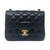 19S Classic Black Mini Square Lambskin with brushed gold hardware