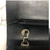 VAN CLEEF 
ARPELS Chanel 17S Classic Medium Double Flap Black Chevron Lambskin with light gold hardware 