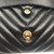 VAN CLEEF 
ARPELS Chanel 17S Classic Medium Double Flap Black Chevron Lambskin with light gold hardware 