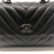 VAN CLEEF 
ARPELS Chanel 18A So Black Chevron Caviar Mini Coco Handle 