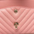 Chanel 19S Classic Medium Matte Pink Chevron Caviar with light gold hardware