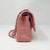VAN CLEEF 
ARPELS Chanel 19S Classic Medium Matte Pink Chevron Caviar with light gold hardware 
