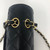 VAN CLEEF 
ARPELS Chanel Classic Medium Double Flap Black Quilted Caviar with gold hardware 