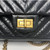 Chanel Reissue Black Chevron Calfskin Double Flap and Aged Gold Hardware size 224