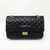 Chanel Reissue 2.55  Black Quilted Aged Calfskin Double Flap with aged gold hardware 225-1653427519