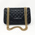 Reissue 2.55  Black Quilted Aged Calfskin Double Flap with aged gold hardware 225