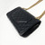 VAN CLEEF 
ARPELS Reissue 2.55  Black Quilted Aged Calfskin Double Flap with aged gold hardware 225 